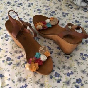 BIOSTEP LEATHER SANDALS 👡 WITH FLOWERS! 💐 🌸 🌺